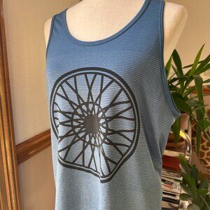 lululemon athletica Blue Tank Top with Black Design